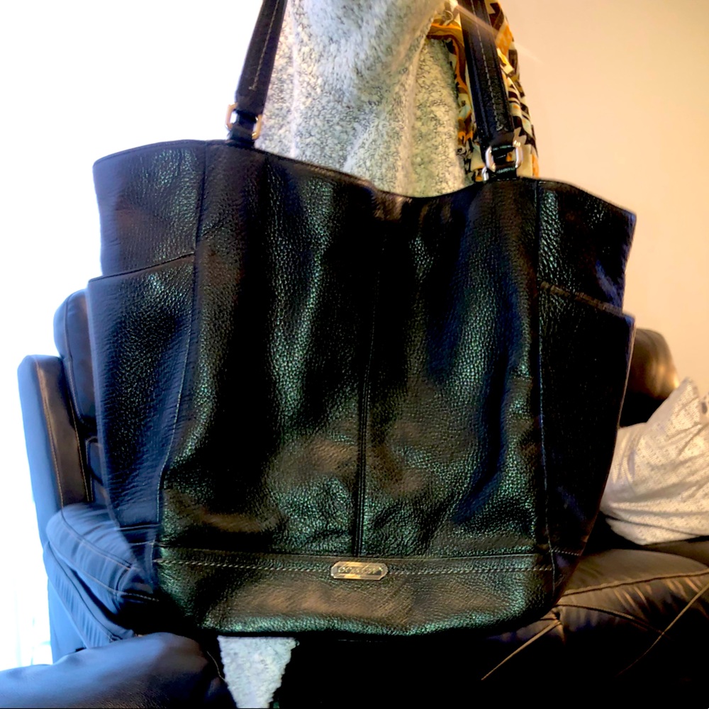 Authentic black Coach tote bag